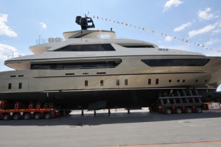 The launch of the 46m motor yacht Achilles by Sanlorenzo.JPG